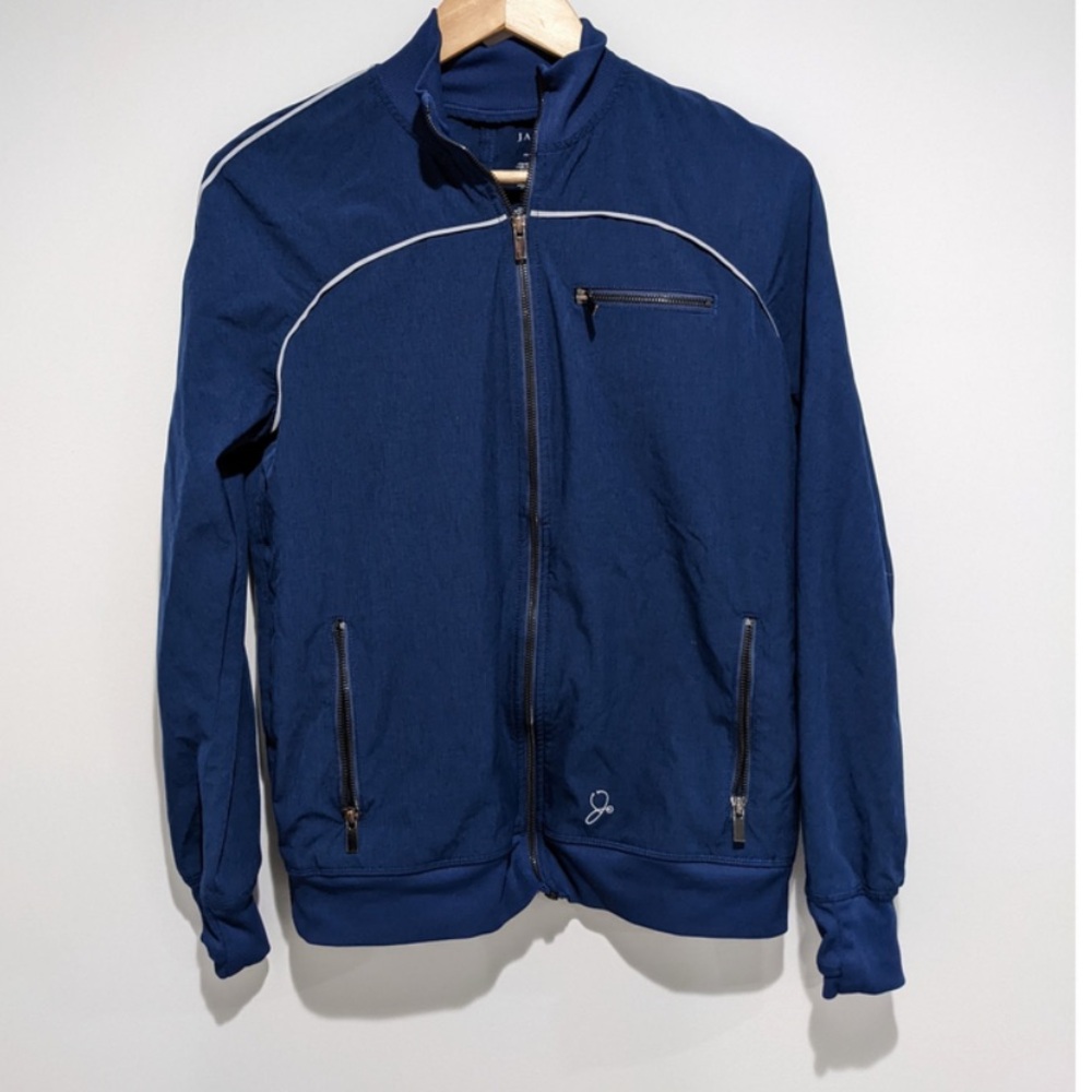 Jaanuu Blue Scrub Full Zip Rush Jacket Size Small